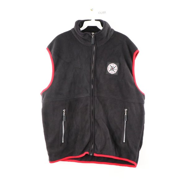 Vintage Marlboro Compass Logo Full Zip Fleece Vest
